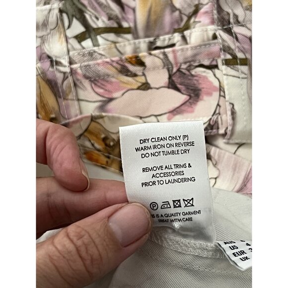 Rebecca Vallance Fleur Du Mal Belted Floral Mini Dress Size 4 US - Picture 10 of 12